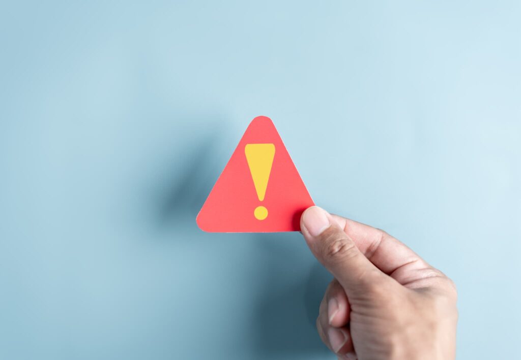 注意を促すイメージ