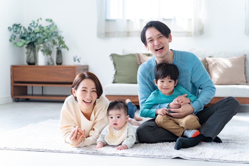 笑顔の家族